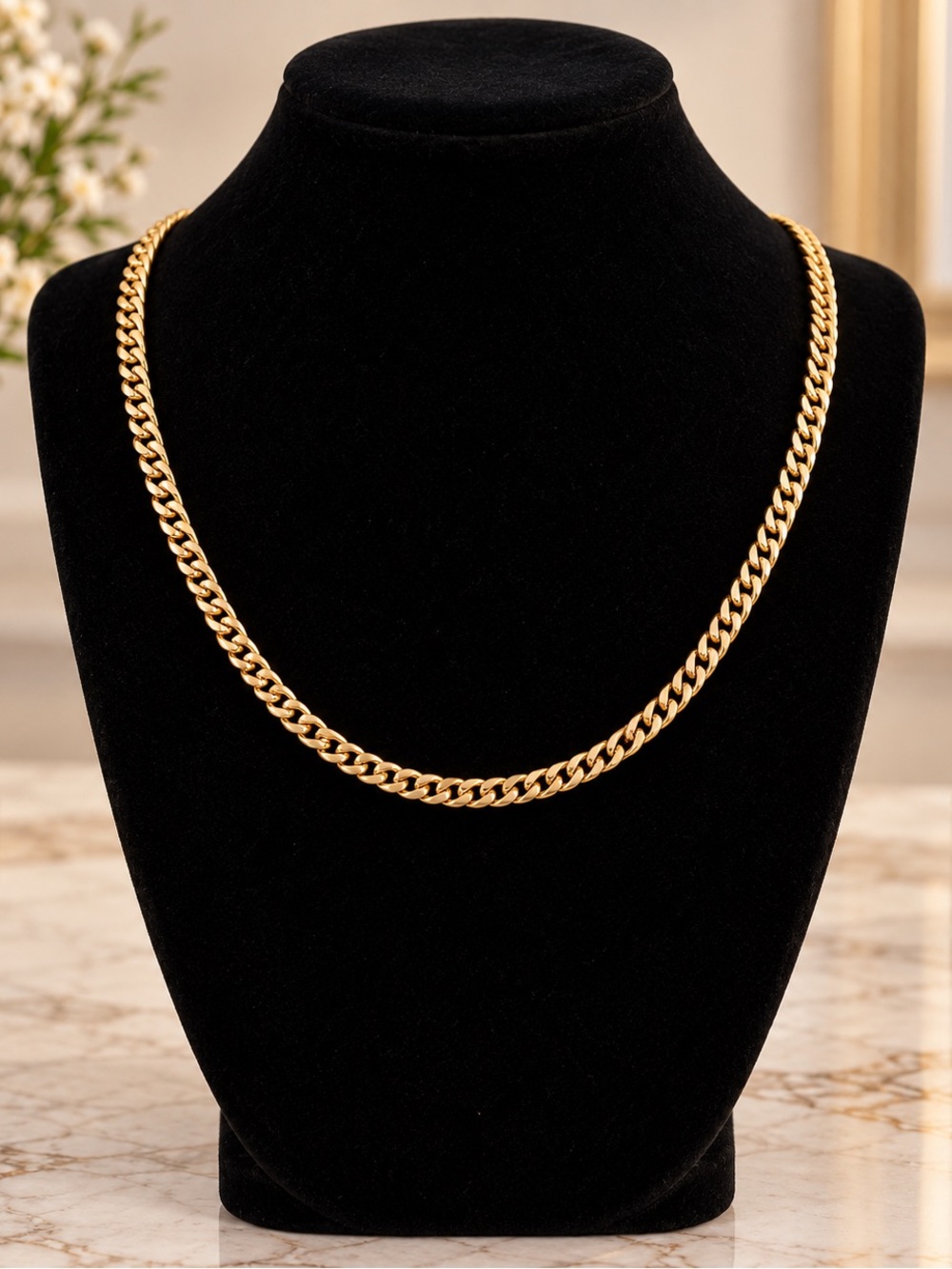 18k Gold Plated Men & Women Chain Necklace